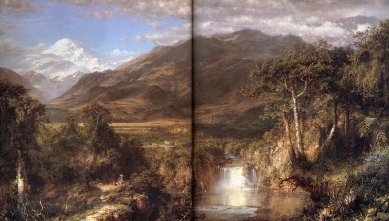 Frederick Edwin Church Le caur des Andes Norge oil painting art